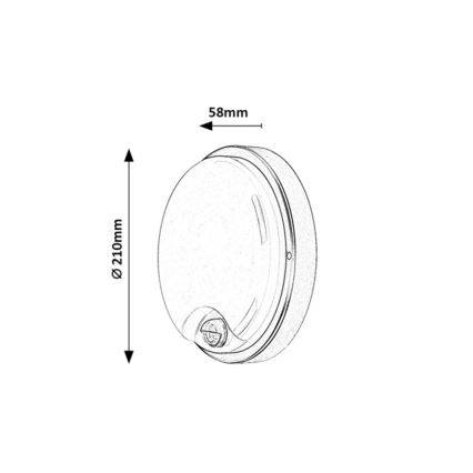 Rabalux - LED āra sienas gaismeklis ar sensoru LED/18W/230V IP65 balts