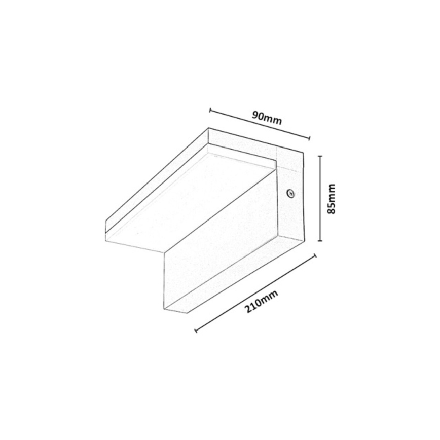 Rabalux - LED āra sienas gaismeklis LED/9W/230V IP54 bēšs