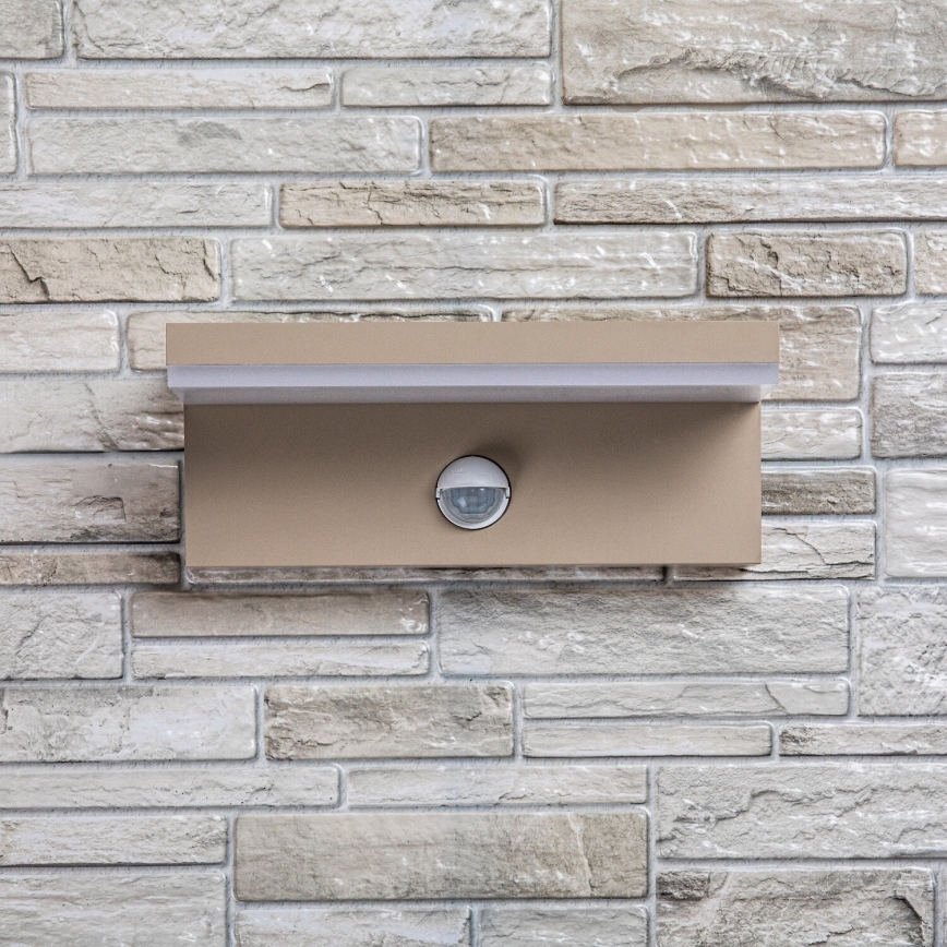 Rabalux - LED āra sienas gaismeklis ar sensoru LED/9W/230V IP54 bēšs