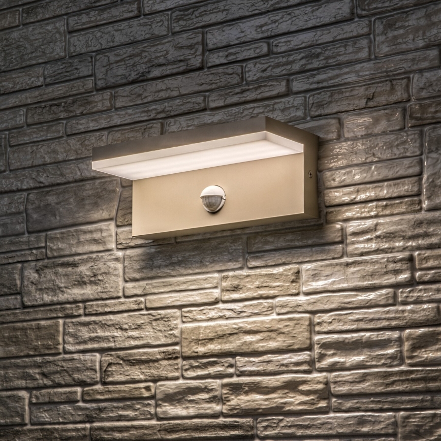 Rabalux - LED āra sienas gaismeklis ar sensoru LED/9W/230V IP54 bēšs
