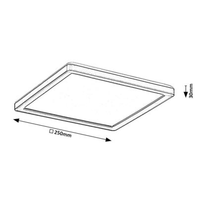 Rabalux - LED Aptumšojama āra griestu lampa LED/15W/230V Wi-Fi Tuya 2700-6500K IP44 + tālvadības pults