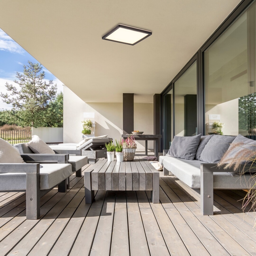 Rabalux - LED Aptumšojama āra griestu lampa LED/15W/230V Wi-Fi Tuya 2700-6500K IP44 + tālvadības pults