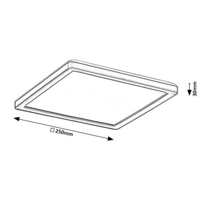 Rabalux - LED Aptumšojama āra griestu lampa LED/15W/230V Wi-Fi Tuya 2700-6500K IP44 + tālvadības pults