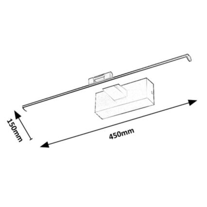 Rabalux - LED Attēla lampa LED/8W/230V 3000K 45 cm