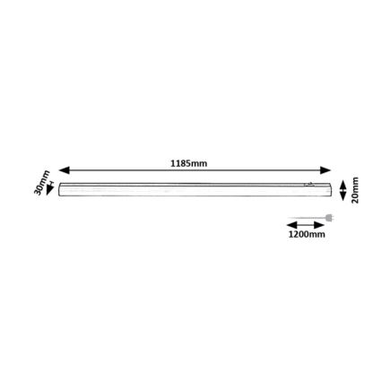 Rabalux - LED Virtuves zem skapīša lampa LED/18W/230V 4000K 118 cm