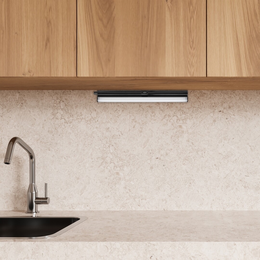 Rabalux - LED Virtuves zem skapīša lampa LED/4W/230V 3000/4000K melna