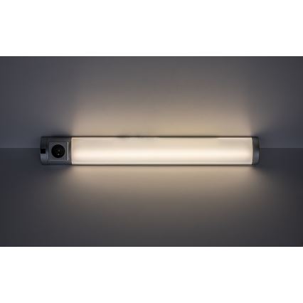 Rabalux - LED Virtuves zem skapīša lampa ar kontaktligzdu LED/8W/230V 4000K 68 cm sudraba