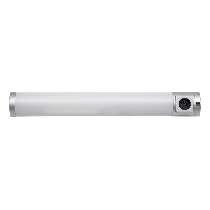 Rabalux - LED Virtuves zem skapīša lampa ar kontaktligzdu LED/8W/230V 4000K 68 cm sudraba