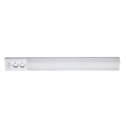 Rabalux - LED Virtuves zem skapīša lampa ar kontaktligzdām LED/15W/230V 4000K 70 cm balta
