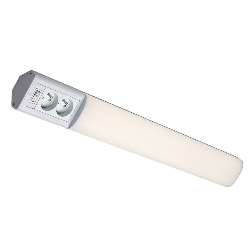 Rabalux - LED Virtuves zem skapīša lampa ar kontaktligzdām LED/15W/230V 4000K 70 cm balta