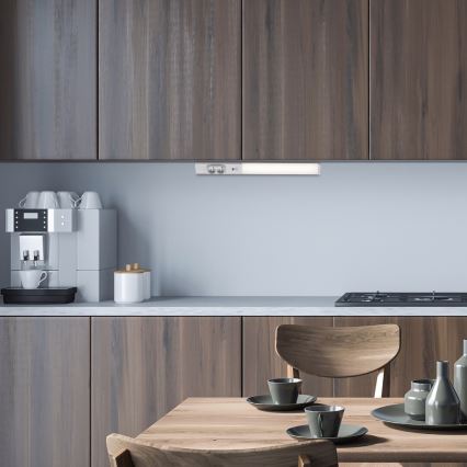 Rabalux - LED Virtuves zem skapīša lampa ar kontaktligzdām LED/18W/230V 4000K 60 cm balta