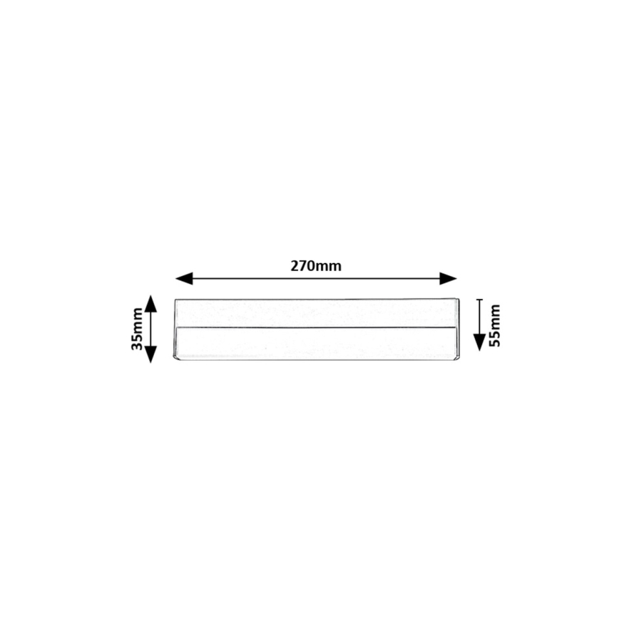 Rabalux - LED Virtuves zem skapīša lampa LED/7W/230V 4000K melna