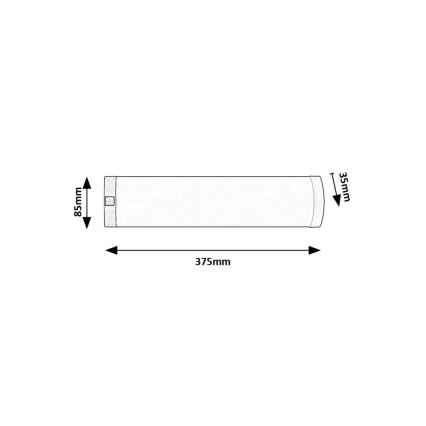 Rabalux - LED Virtuves zem skapīša lampa LED/5W/230V 4000K spīdīgi hromēts