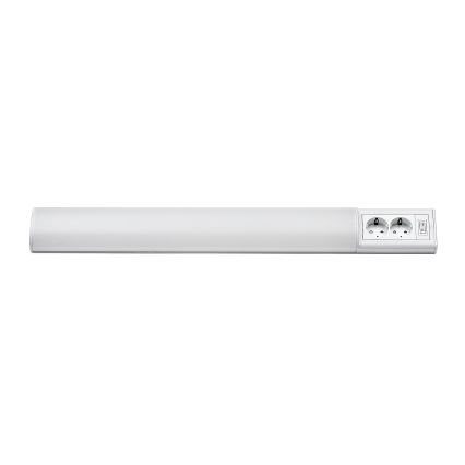 Rabalux - LED Virtuves zem skapīša lampa ar 2 kontaktligzdām LED/15W/230V 4000K 70 cm balta