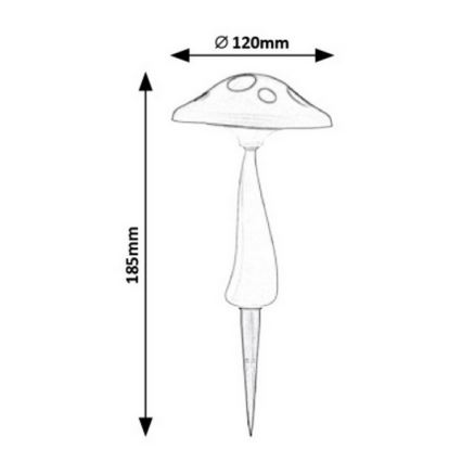 Rabalux - LED Āra saules enerģijas izgaismojums ar sensoru LED/0,06W/1xAA IP44