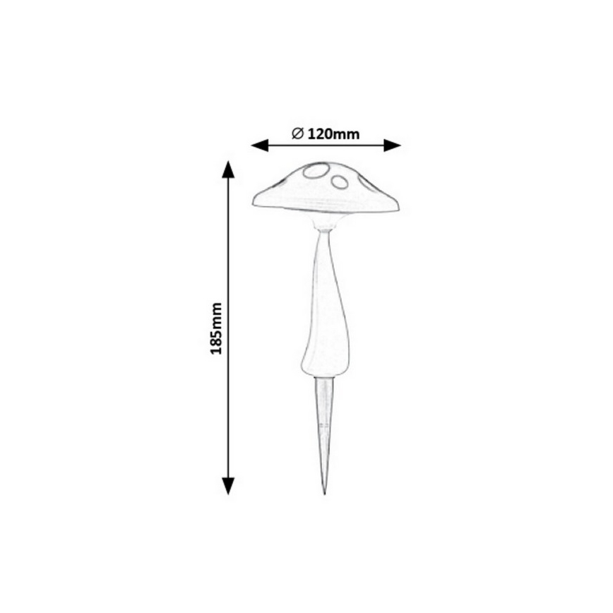 Rabalux - LED Āra saules enerģijas izgaismojums ar sensoru LED/0,06W/1xAA IP44
