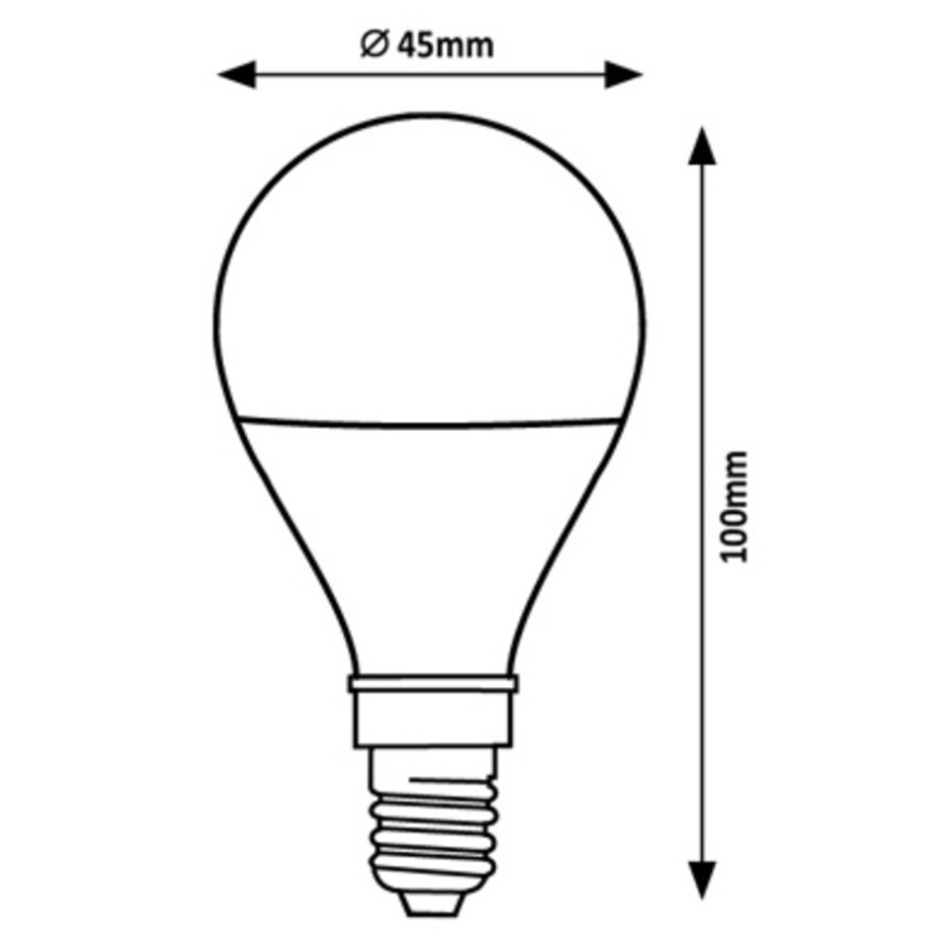 Rabalux - LED Spuldze G45 E14/2W/230V 3000K Enerģijas klase A