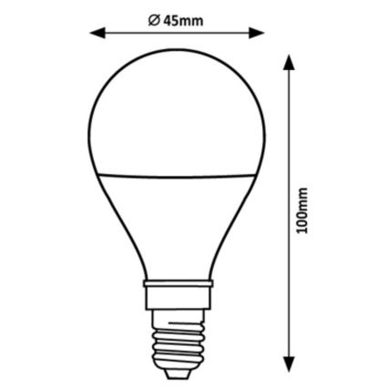 Rabalux - LED Spuldze G45 E14/2W/230V 4000K Enerģijas klase A