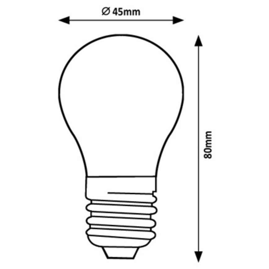 Rabalux - LED Spuldze G45 E27/2W/230V 4000K Enerģijas klase A