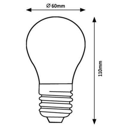 Rabalux - LED Spuldze A60 E27/4W/230V 3000K Enerģijas klase A