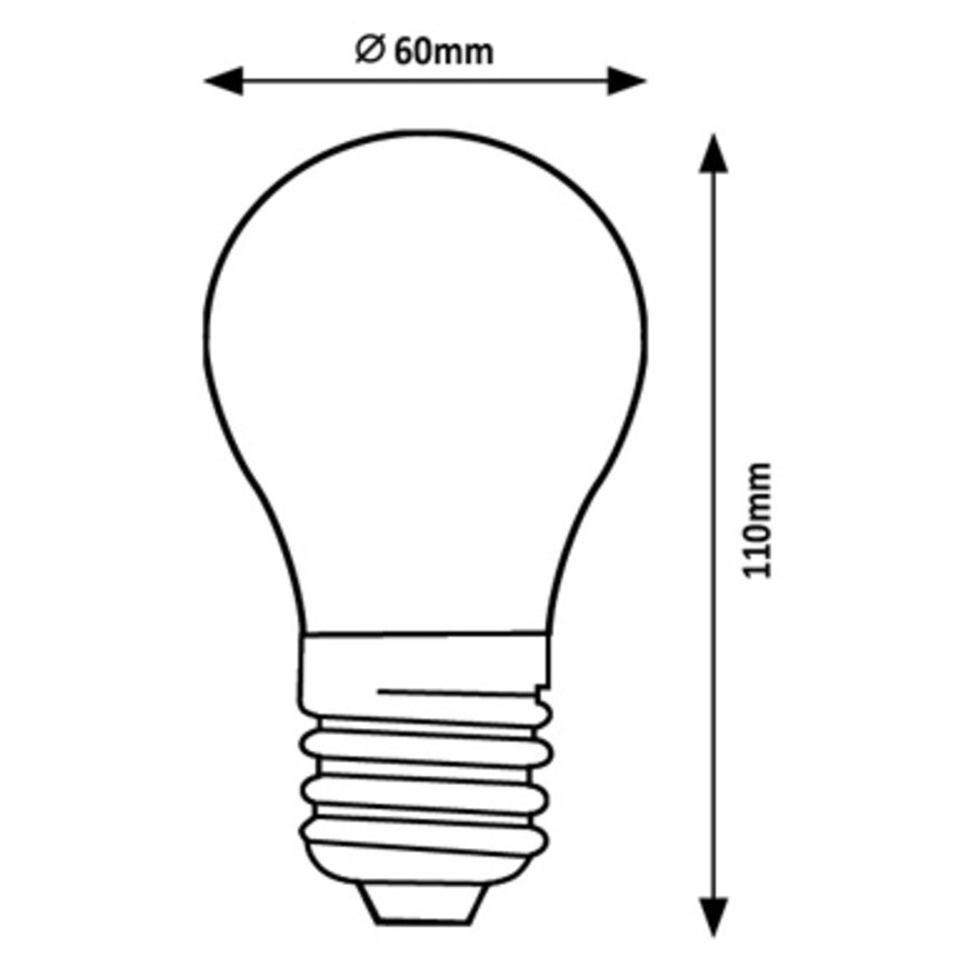 Rabalux - LED Spuldze A60 E27/4W/230V 3000K Enerģijas klase A