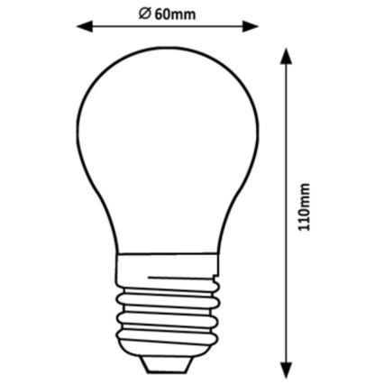 Rabalux - LED Spuldze A60 E27/4W/230V 4000K Enerģijas klase A