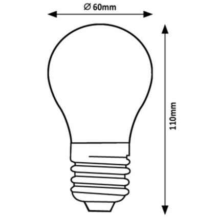 Rabalux - LED Spuldze A60 E27/7W/230V 3000K Enerģijas klase A