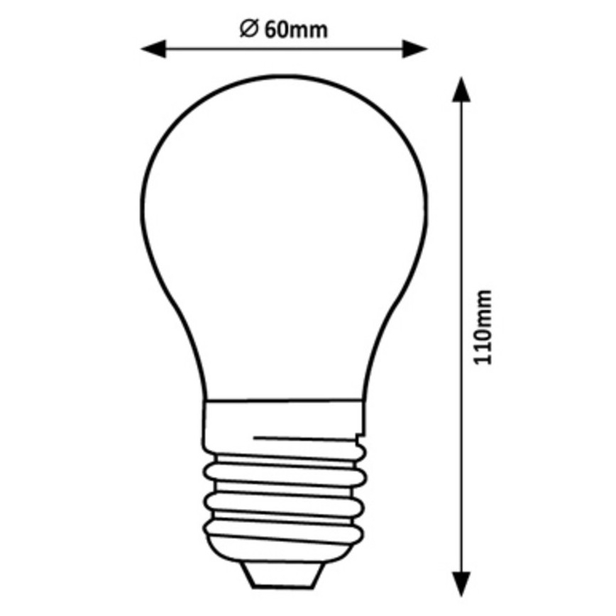 Rabalux - LED Spuldze A60 E27/7W/230V 3000K Enerģijas klase A