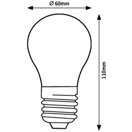 Rabalux - LED Spuldze A60 E27/7W/230V 4000K Enerģijas klase A