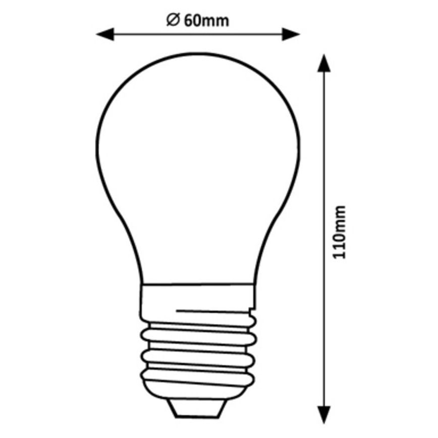Rabalux - LED Spuldze A60 E27/7W/230V 4000K Enerģijas klase A