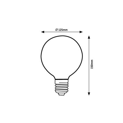 Rabalux - LED Spuldze G125 E27/5W/230V 1800K