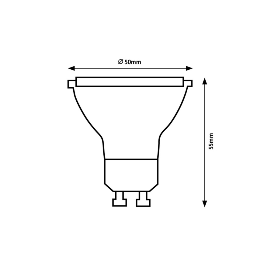 Rabalux - LED Spuldze GU10/5W/230V 3000K Enerģijas klase A