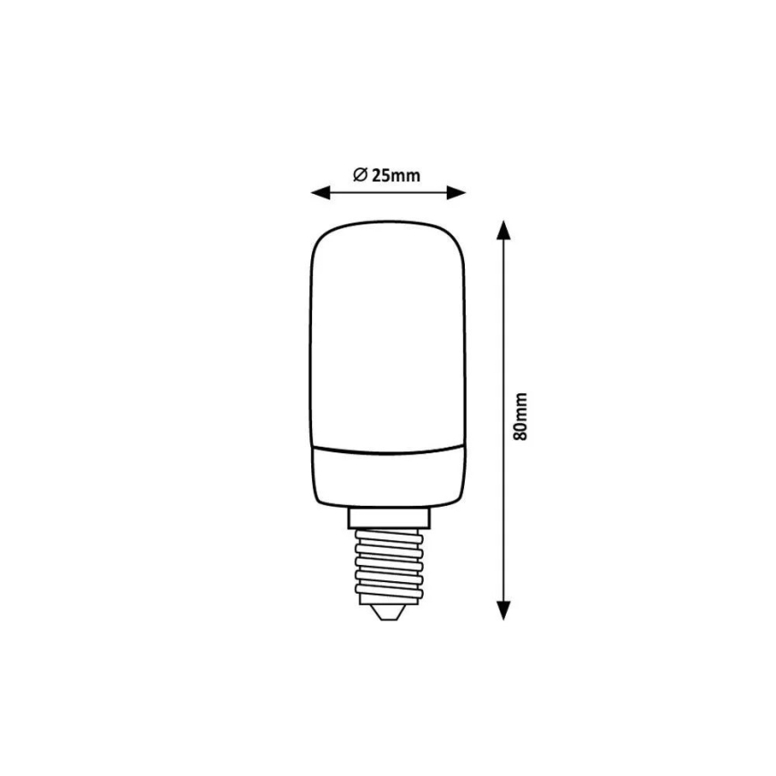 Rabalux - LED Spuldze T25 E14/4W/230V 4000K
