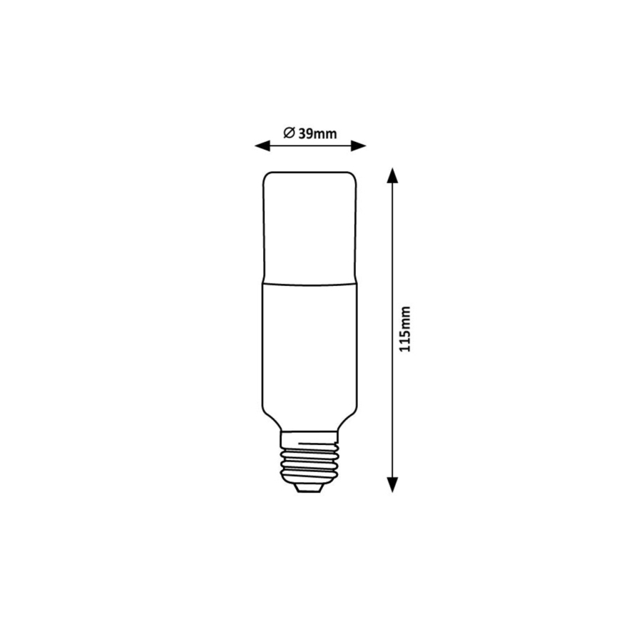 Rabalux - LED Spuldze SMD T39 E27/9W/230V 4000K