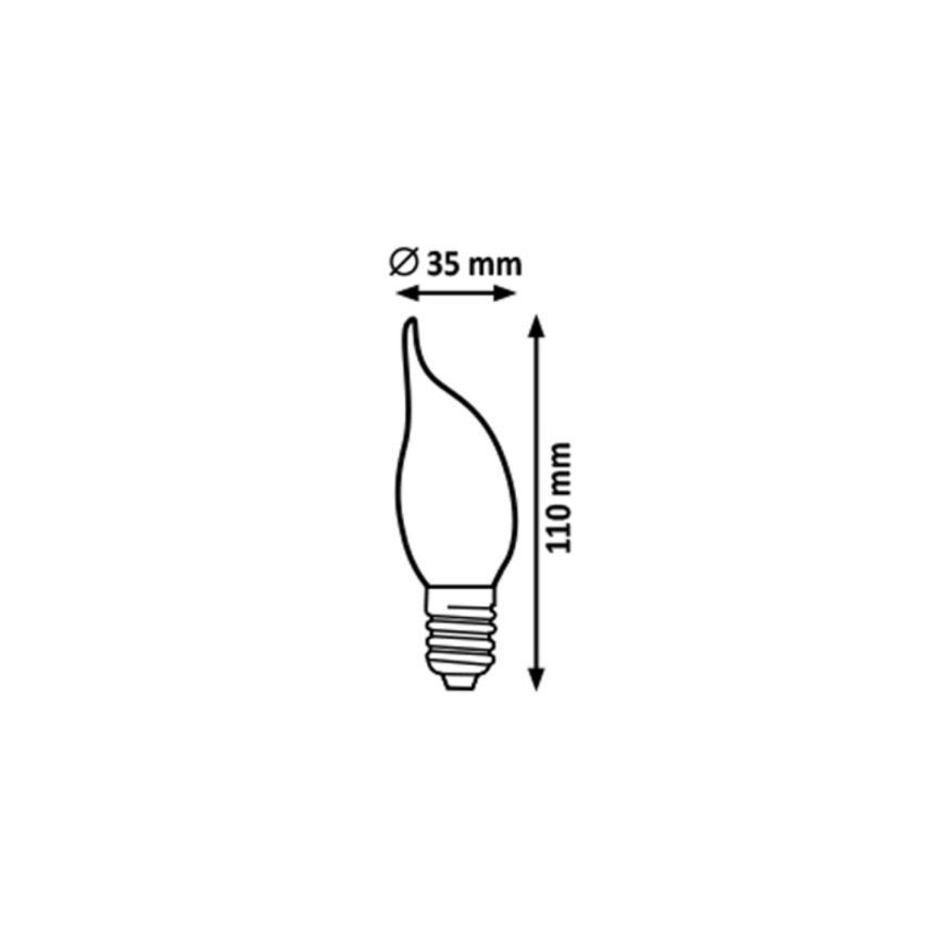 Rabalux - LED Spuldze FILAMENT CF35 E14/4W/230V 2700K