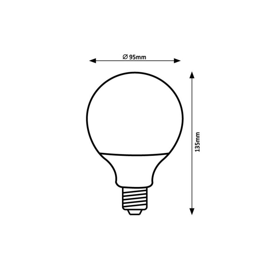 Rabalux - LED Spuldze SMD G95/15W/230V 4000K