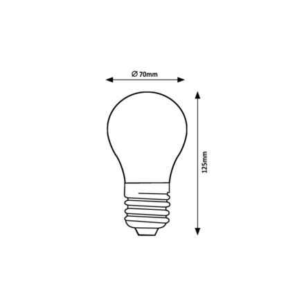 Rabalux - LED spuldze FILAMENT A70 E27/18W/230V 4000K
