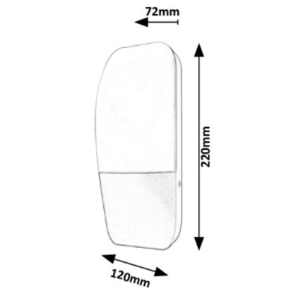 Rabalux - LED Āra sienas lampa LED/10W/230V IP65 800lm 4000K