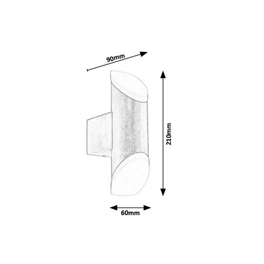 Rabalux - Āra LED sienas gaismeklis LED/6W/230V 270lm 3000K IP44