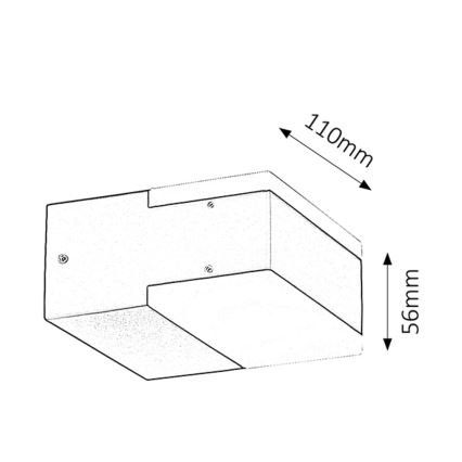 Rabalux 8060 - Āra LED sienas gaismeklis BONA 2xLED/4,5W IP54
