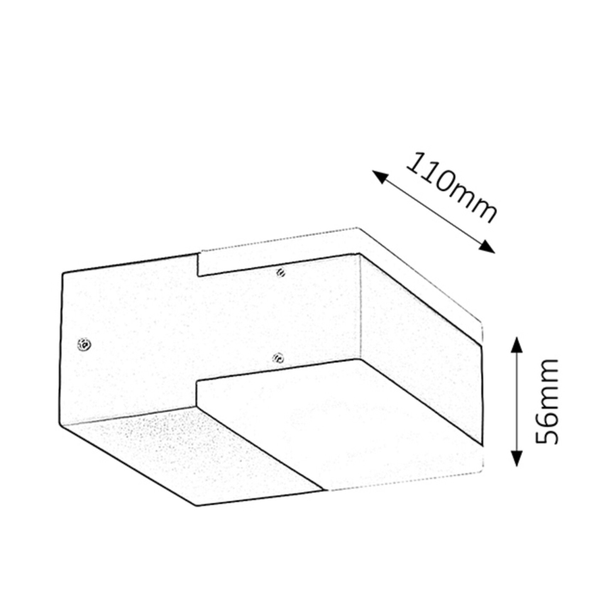Rabalux 8060 - Āra LED sienas gaismeklis BONA 2xLED/4,5W IP54