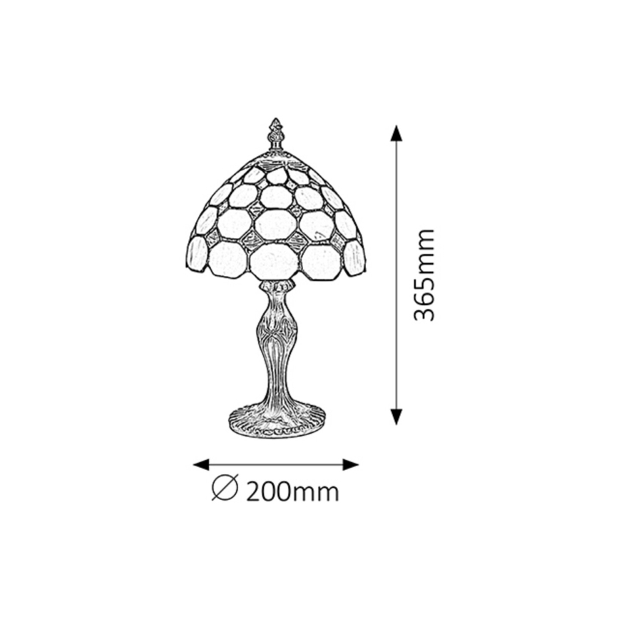 Rabalux -  Tiffany vitrāžas galda lampa 1xE14/40W/230V