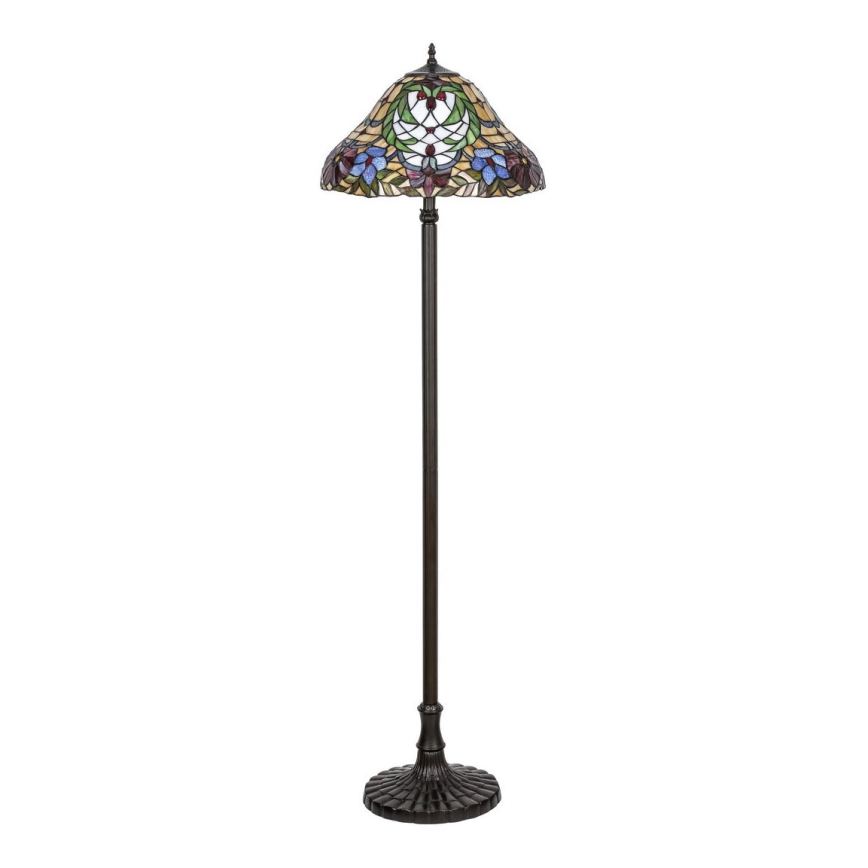 Rabalux - Tiffany vitrāžas grīdas lampa MIRELLA 2xE27/60W/230V