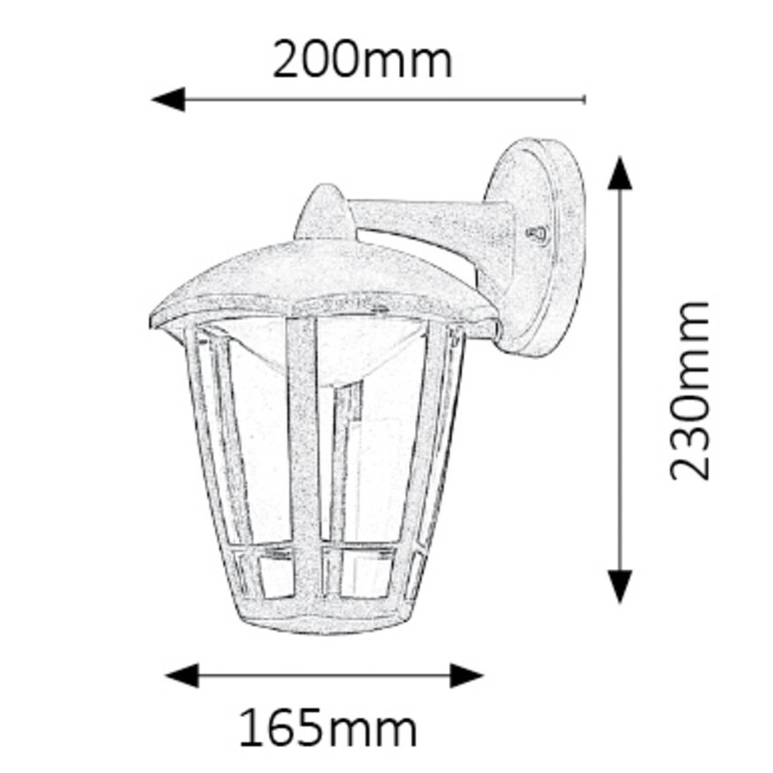 Rabalux - Āra LED sienas gaismeklis LED/8W/230V IP44