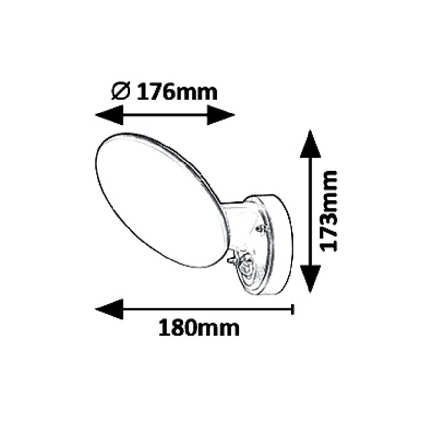 Rabalux - LED Āra sienas lampa ar sensoru LED/12W/230V IP54