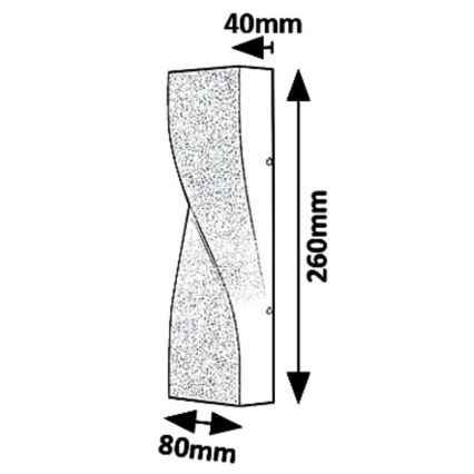 Rabalux 8154 - Āra LED sienas gaismeklis FOLLINA LED/11W/230V IP65