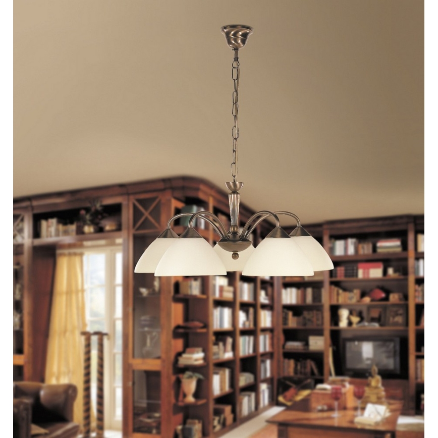 Rabalux - Lustra ar ķēdi 5xE14/40W/230V