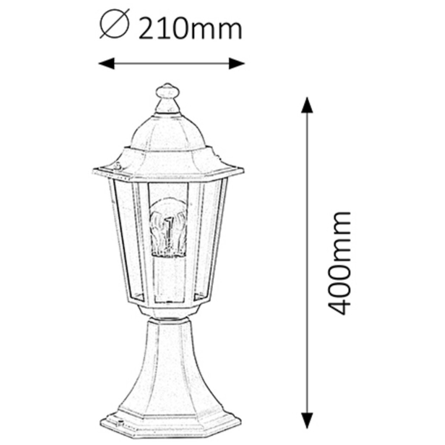 Rabalux - Āra lampa 1xE27/60W/230V