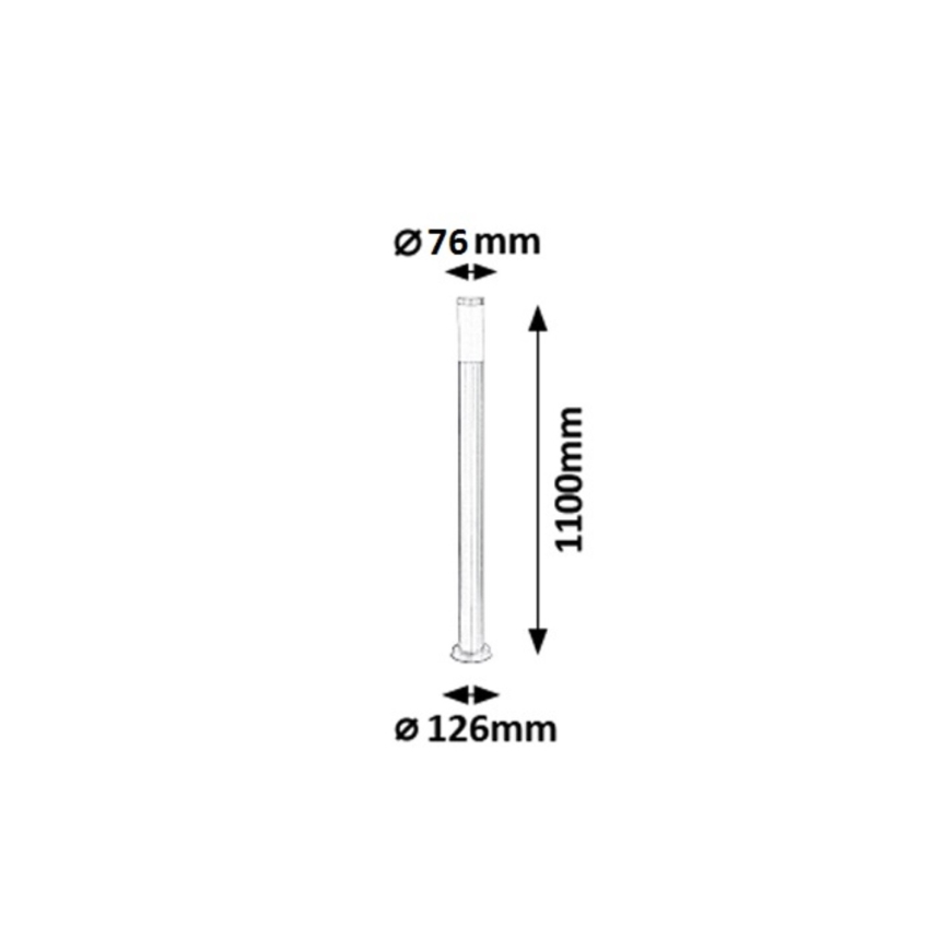 Rabalux - Āra lampa 1xE27/25W IP44 110 cm