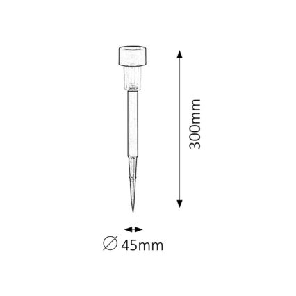 Rabalux - Saules enerģijas lampa LED/0,1W/1,2V IP44